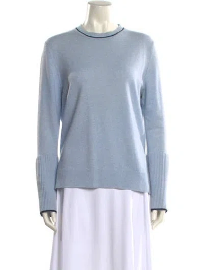 Pre-owned La Ligne Cashmere Crew Neck Sweater In Blue