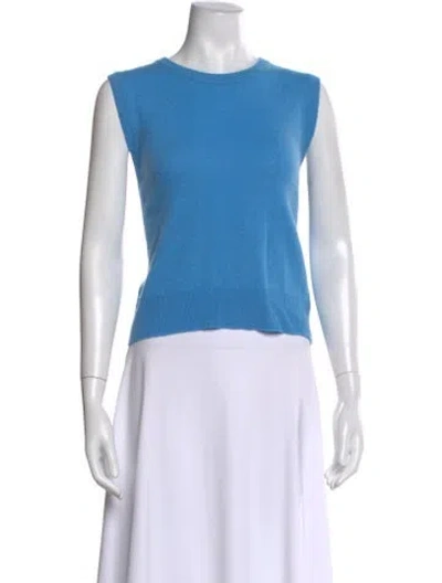 Pre-owned La Ligne Cashmere Crew Neck Sweater In Blue