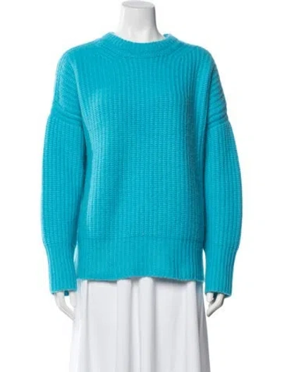 Pre-owned La Ligne Cashmere Crew Neck Sweater In Blue