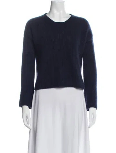 Pre-owned La Ligne Cashmere Crew Neck Sweater In Blue