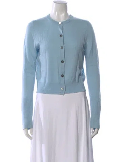 Pre-owned La Ligne Cashmere Crew Neck Sweater In Blue