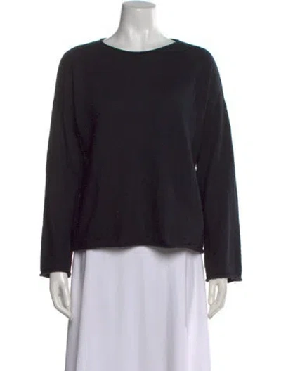 Pre-owned La Ligne Cashmere Crew Neck Sweater In Blue