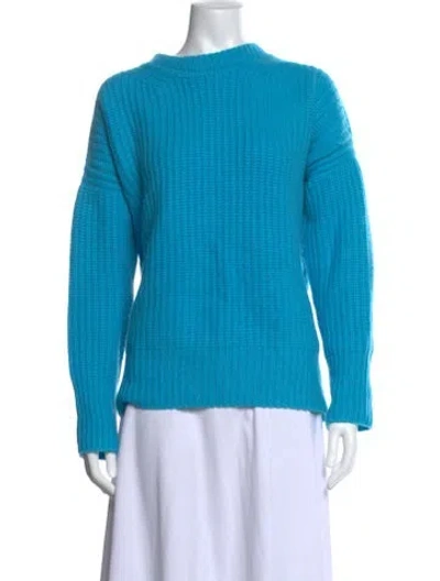 Pre-owned La Ligne Cashmere Crew Neck Sweater In Blue