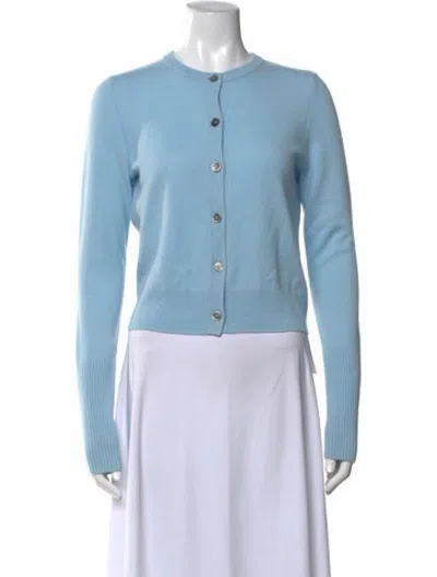 Pre-owned La Ligne Cashmere Crew Neck Sweater In Blue