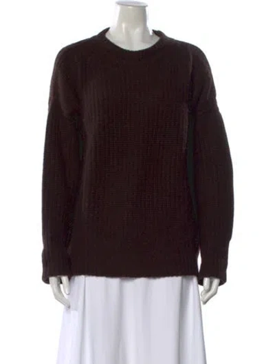 Pre-owned La Ligne Cashmere Crew Neck Sweater In Brown