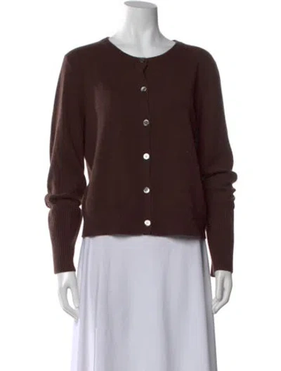 Pre-owned La Ligne Cashmere Crew Neck Sweater In Brown