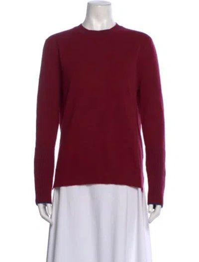Pre-owned La Ligne Cashmere Crew Neck Sweater In Burgundy