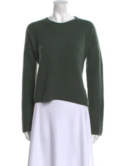 Pre-owned La Ligne Cashmere Crew Neck Sweater In Green