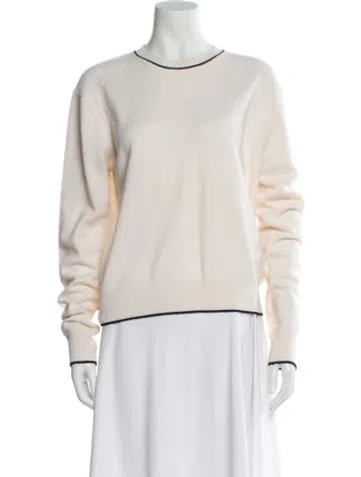 Pre-owned La Ligne Cashmere Crew Neck Sweater In Neutral