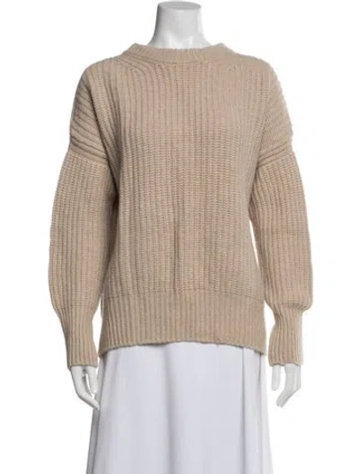 Pre-owned La Ligne Cashmere Crew Neck Sweater In Neutral