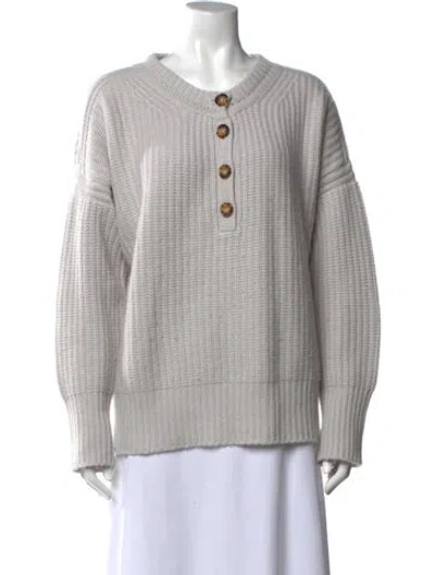 Pre-owned La Ligne Cashmere Crew Neck Sweater In Neutral