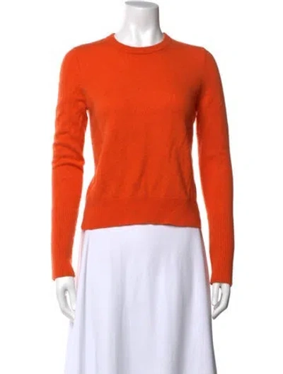 Pre-owned La Ligne Cashmere Crew Neck Sweater In Orange