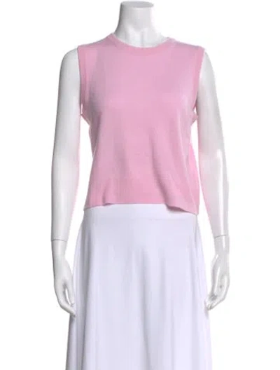 Pre-owned La Ligne Cashmere Crew Neck Sweater In Pink