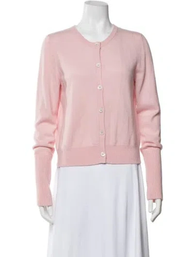 Pre-owned La Ligne Cashmere Crew Neck Sweater In Pink
