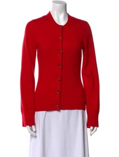 Pre-owned La Ligne Cashmere Crew Neck Sweater In Red