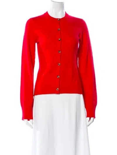 Pre-owned La Ligne Cashmere Crew Neck Sweater In Red