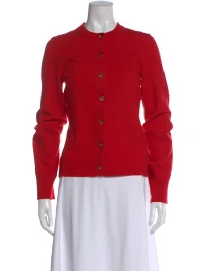 Pre-owned La Ligne Cashmere Crew Neck Sweater In Red