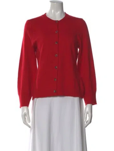 Pre-owned La Ligne Cashmere Crew Neck Sweater In Red