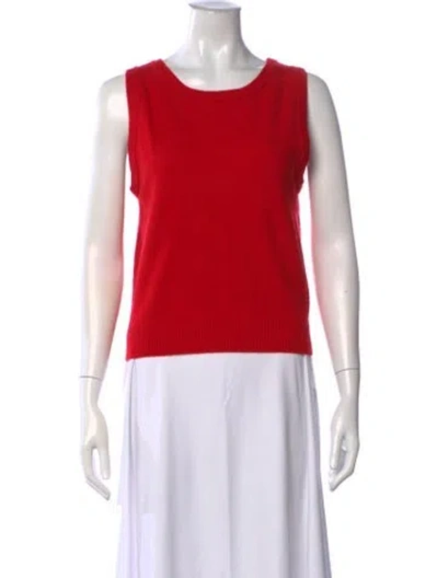 Pre-owned La Ligne Cashmere Crew Neck Sweater In Red