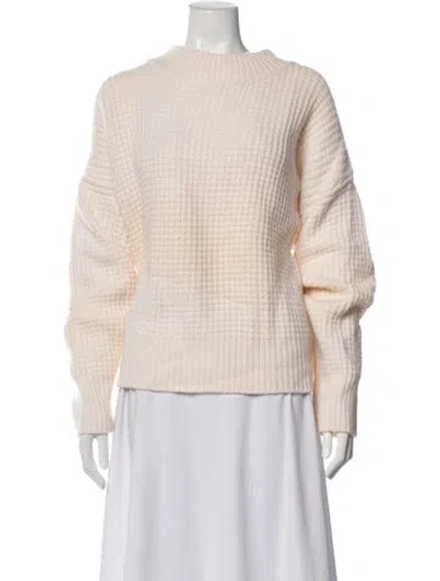 Pre-owned La Ligne Cashmere Crew Neck Sweater W/ Tags In White