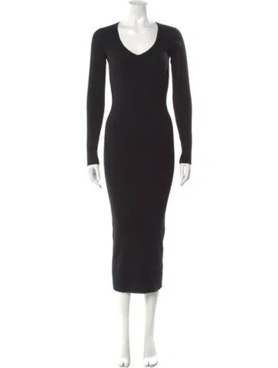 Pre-owned La Ligne Cashmere Long Dress In Black