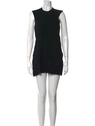 Pre-owned La Ligne Cashmere Mini Dress In Black
