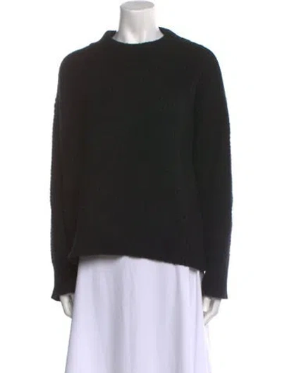 Pre-owned La Ligne Cashmere Mock Neck Sweater In Black