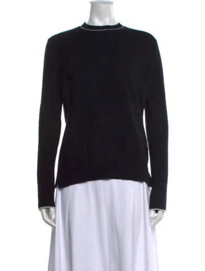 Pre-owned La Ligne Cashmere Mock Neck Sweater In Black
