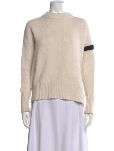 Pre-owned La Ligne Cashmere Mock Neck Sweater In Neutral