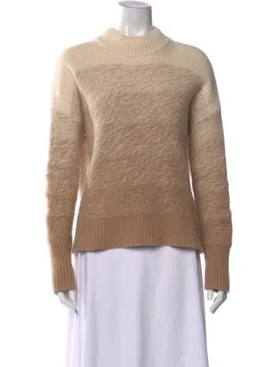 Pre-owned La Ligne Cashmere Mock Neck Sweater In Neutral