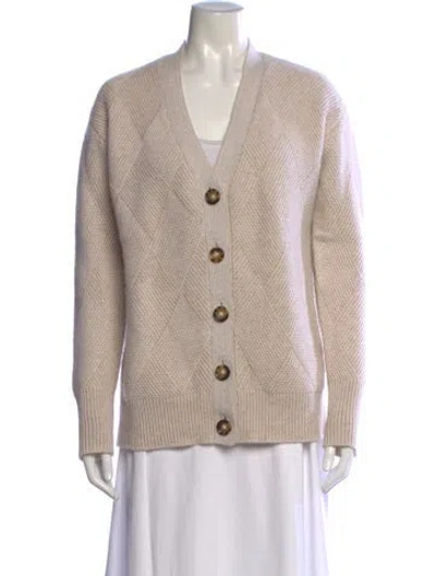 Pre-owned La Ligne Cashmere Patterned Sweater In Neutrals