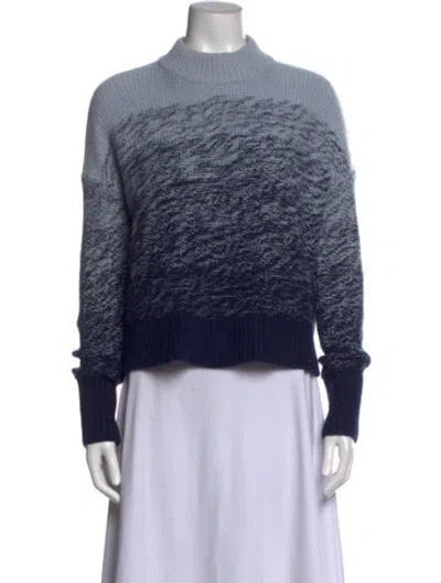 Pre-owned La Ligne Cashmere Printed Sweater In Blue