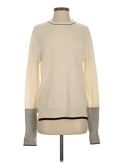 Pre-owned La Ligne Cashmere Pullover Sweater In White