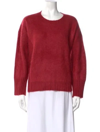 Pre-owned La Ligne Cashmere Scoop Neck Sweater In Red