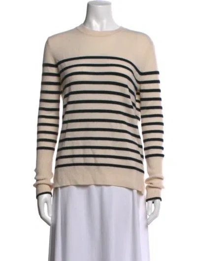 Pre-owned La Ligne Cashmere Striped Sweater In Black/neutrals