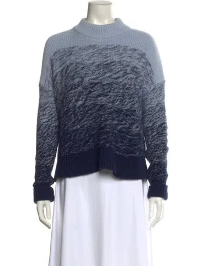 Pre-owned La Ligne Cashmere Striped Sweater In Blue