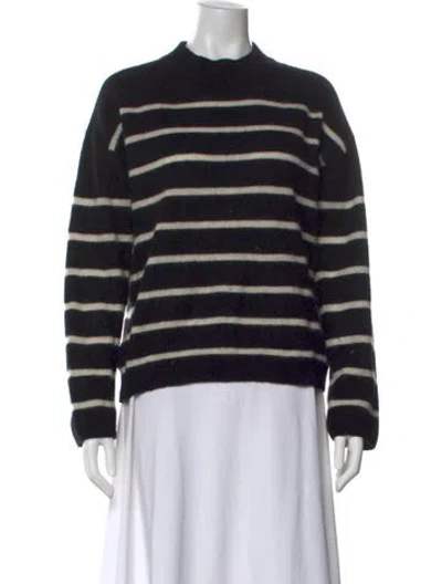 Pre-owned La Ligne Cashmere Striped Sweater In Blue