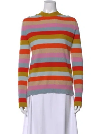 Pre-owned La Ligne Cashmere Striped Sweater In Blue