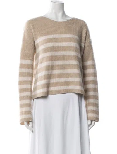 Pre-owned La Ligne Cashmere Striped Sweater In Blue