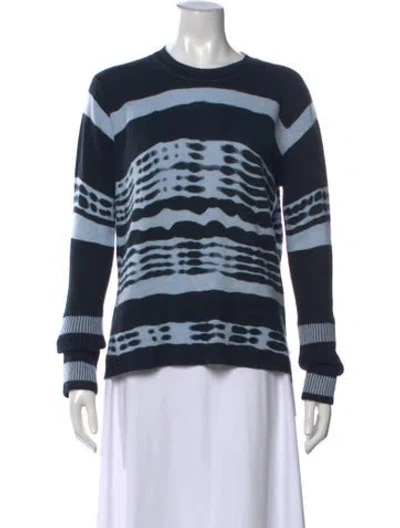 Pre-owned La Ligne Cashmere Striped Sweater In Blue