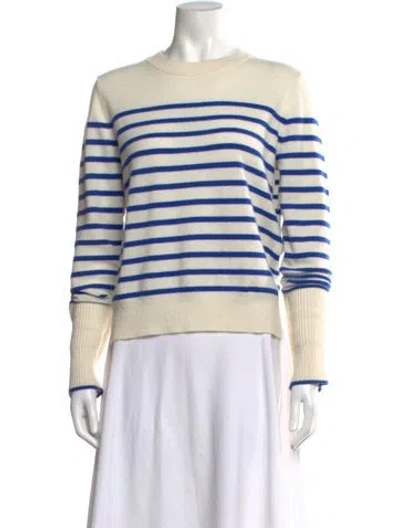 Pre-owned La Ligne Cashmere Striped Sweater In Blue/neutrals