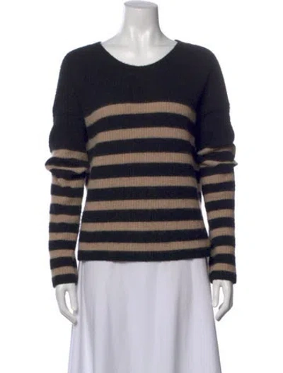 Pre-owned La Ligne Cashmere Striped Sweater In Gray