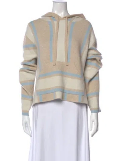 Pre-owned La Ligne Cashmere Striped Sweater In Neutral