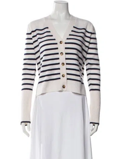 Pre-owned La Ligne Cashmere Striped Sweater In Neutral