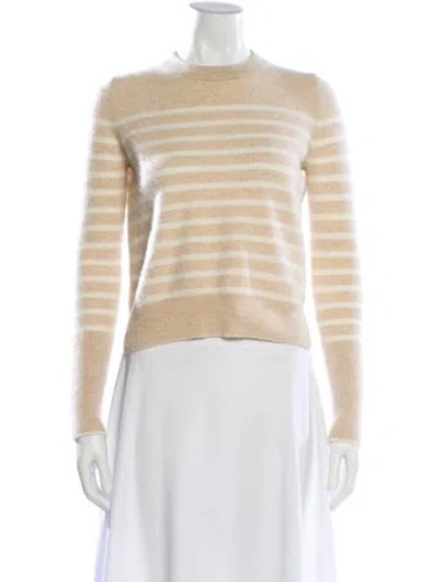 Pre-owned La Ligne Cashmere Striped Sweater In Neutral