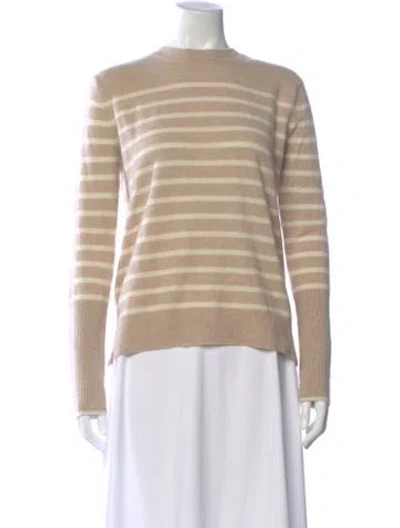 Pre-owned La Ligne Cashmere Striped Sweater In Neutral