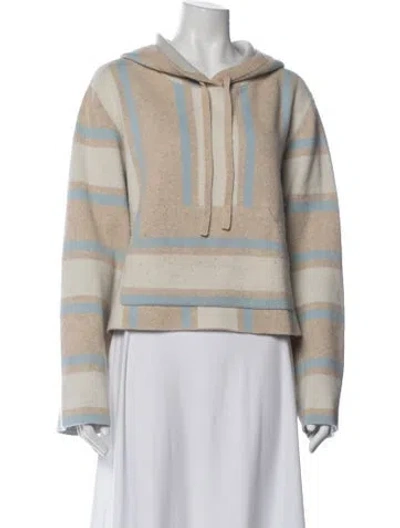 Pre-owned La Ligne Cashmere Striped Sweater In Neutral