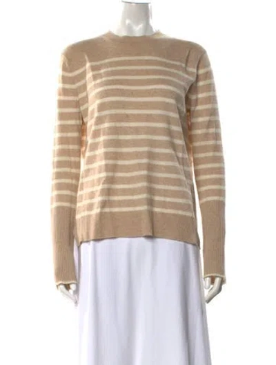 Pre-owned La Ligne Cashmere Striped Sweater In Neutral