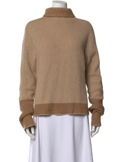 Pre-owned La Ligne Cashmere Striped Sweater In Neutrals