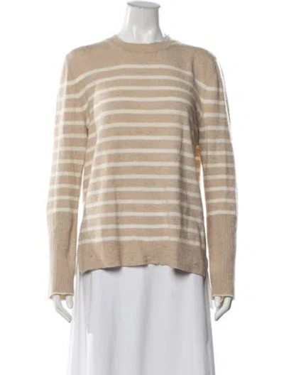 Pre-owned La Ligne Cashmere Striped Sweater In Neutrals